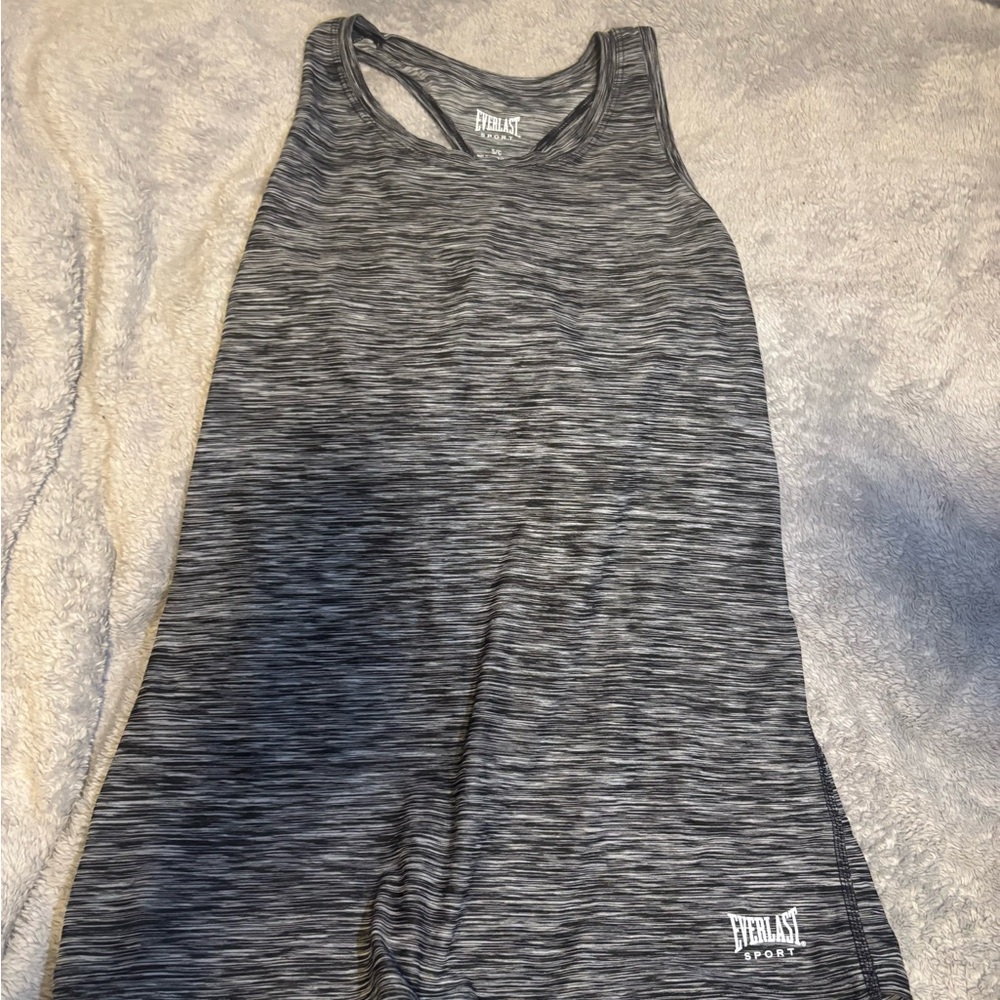 Everlast Sport Black and White Striped Tank